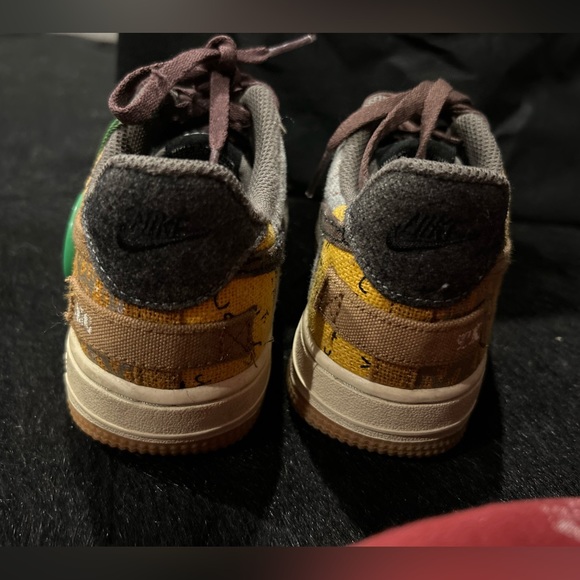Nike Air Force 1 Low Travis Scott Cactus Jack (PS) U.S Preschool Size 3Y - Picture 4 of 4